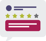 Image of feedback with 4 stars