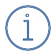 A line drawing of the 'Information' symbol - a lowercase I in a circle